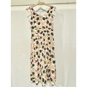 ANNE KLEIN Women’s Lined Sleeveless Fit + Flare Dress Size 2 Rose, Gold, Brown